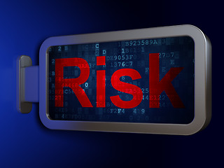 Image showing Business concept: Risk on billboard background