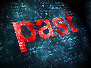 Image showing Time concept: Past on digital background