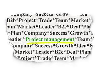 Image showing Finance concept: Project Management on Paper background