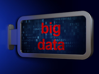 Image showing Information concept: Big Data on billboard background