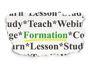Image showing Education concept: Formation on Paper background