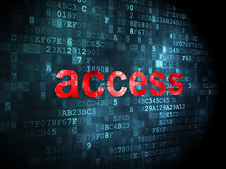 Image showing Safety concept: Access on digital background