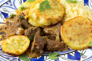 Image showing Beef tagine closeup