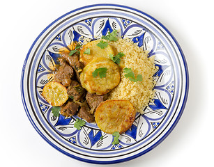 Image showing Beef tagine plate