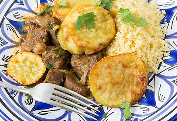 Image showing Moroccan beef and potato