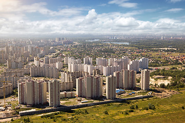 Image showing Kiev, summer cityscape of Ukrainian capital