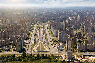 Image showing Kiev, summer cityscape of Ukrainian capital