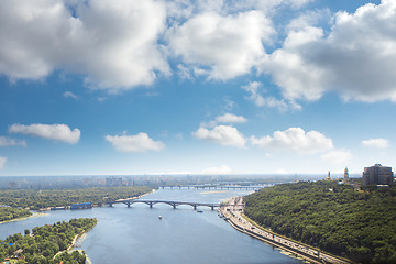 Image showing Kiev, summer cityscape of Ukrainian capital