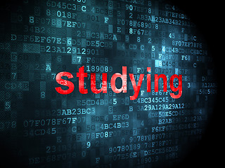 Image showing Education concept: Studying on digital background