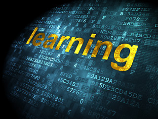 Image showing Education concept: Learning on digital background