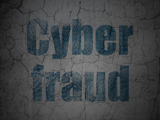 Image showing Safety concept: Cyber Fraud on grunge wall background