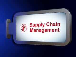Image showing Advertising concept: Supply Chain Management and Head