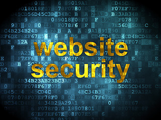 Image showing SEO web development concept: Website Security on digital backgro