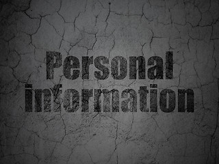 Image showing Safety concept: Personal Information on grunge wall background