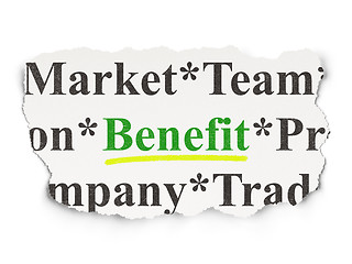 Image showing Business concept: Benefit on Paper background