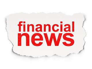 Image showing News concept: Financial News on Paper background