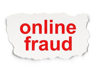 Image showing Security concept: Online Fraud on Paper background