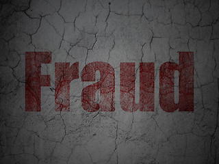 Image showing Security concept: Fraud on grunge wall background