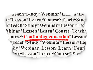 Image showing Education concept: Continuing Education on Paper background