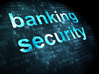 Image showing Security concept: Banking Security on digital background