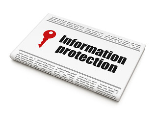 Image showing Security news concept: newspaper with Information Protection and