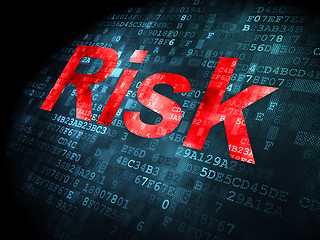 Image showing Business concept: Risk on digital background