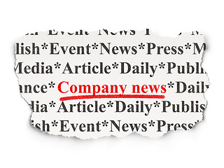 Image showing News concept: Company News on Paper background