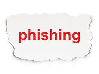 Image showing Privacy concept: Phishing on Paper background