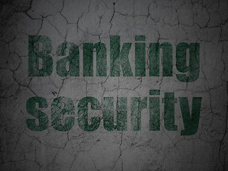 Image showing Safety concept: Banking Security on grunge wall background