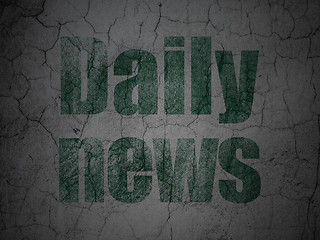 Image showing News concept: Daily News on grunge wall background