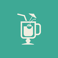 Image showing Drink Flat Icon