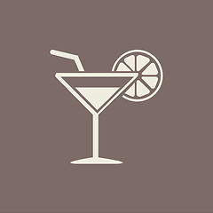 Image showing Drink Flat Icon