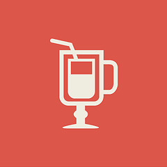 Image showing Drink Flat Icon