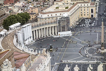 Image showing Panorama view of St Peter's Square