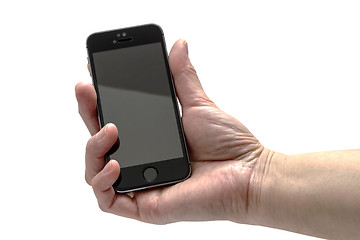 Image showing iPhone 5s in hand