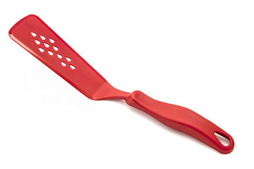 Image showing Red kitchen spatula