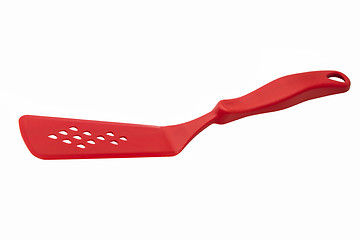 Image showing Red kitchen spatula