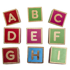 Image showing Alphabet blocks 