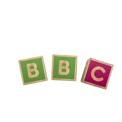 Image showing Alphabet blocks BBC