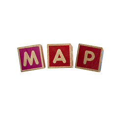 Image showing Alphabet blocks MAP