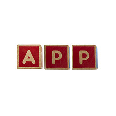 Image showing Alphabet blocks APP