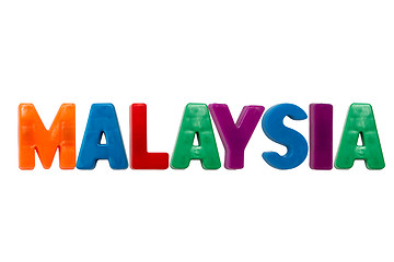 Image showing Letter magnets MALAYSIA