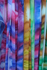 Image showing silk scarves