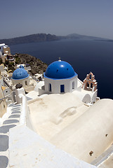 Image showing church oia santorini greek islands