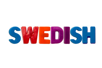 Image showing Letter magnets SWEDISH