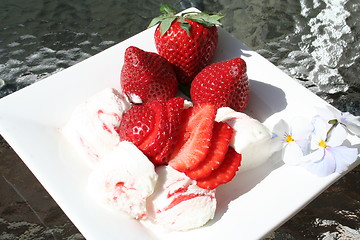 Image showing Strawberry dessert