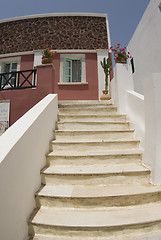 Image showing stairway to greek island house