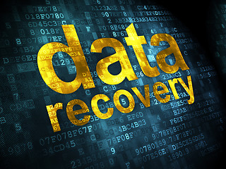 Image showing Data concept: Data Recovery on digital background