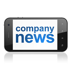 Image showing News concept: Company News on smartphone