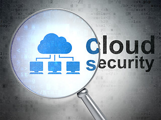 Image showing Cloud networking concept: Cloud Network and Cloud Security with